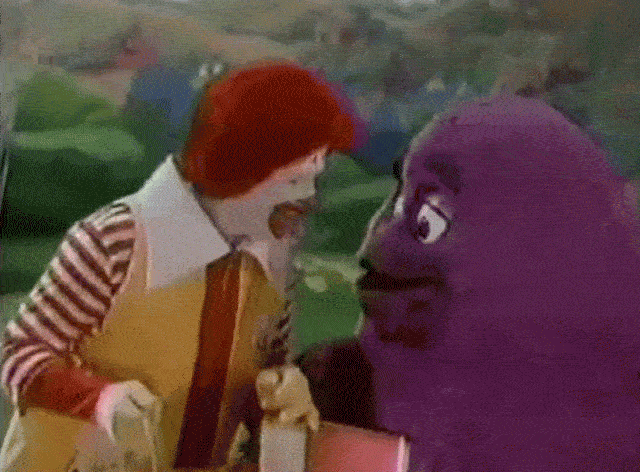 Evil Grimace with Ronald 1971